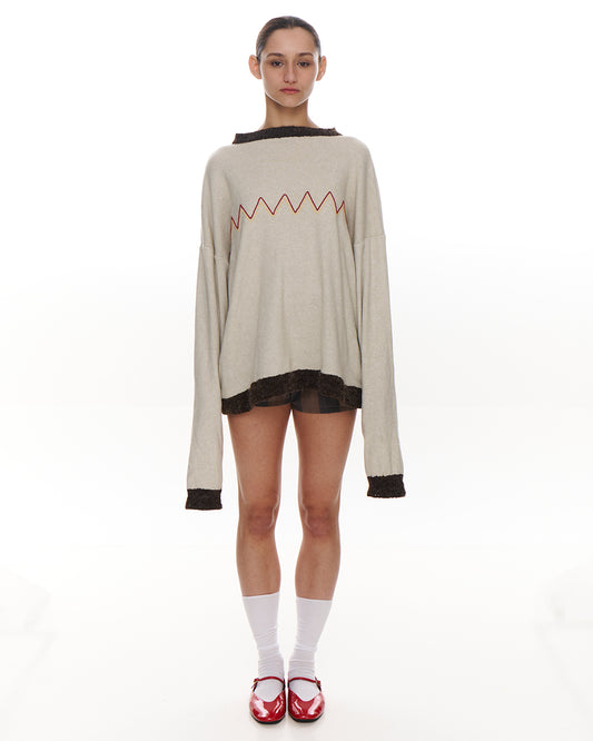 Sweater - Maxi Zig Zag